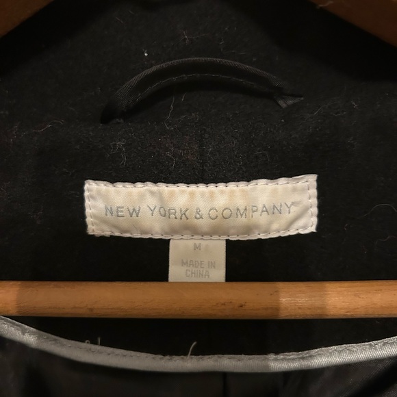 New York & Company Black Trench Coat - Picture 5 of 5